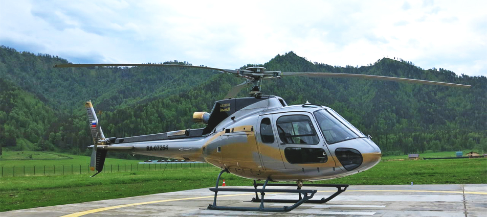 Flight in the Altai on a Eurocopter helicopter