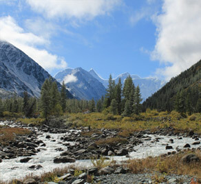 The Belukha mountain. Ak-Kem. Altai. Russia.