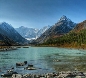 Der Belukha-Berg. Altai-Gebirge
