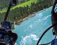 Полёт на вертолёте над Каракольскими озерами