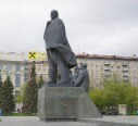 Novosibirsk. Lenin monument.