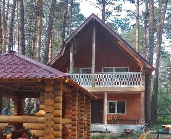 A Cabin house near Ust-Sema village