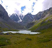 Trekking vers les lacs Chavlinckoïe et Karabakhskoïe