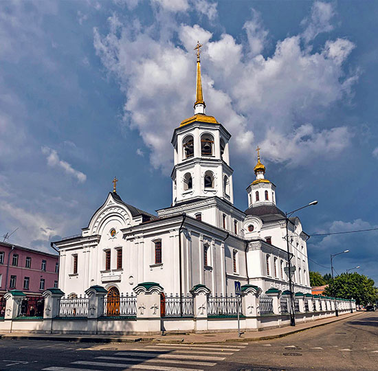 Irkutsk. Trans-Siberian tour. Christian cross