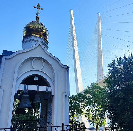 The bridge in Vladivostok city.