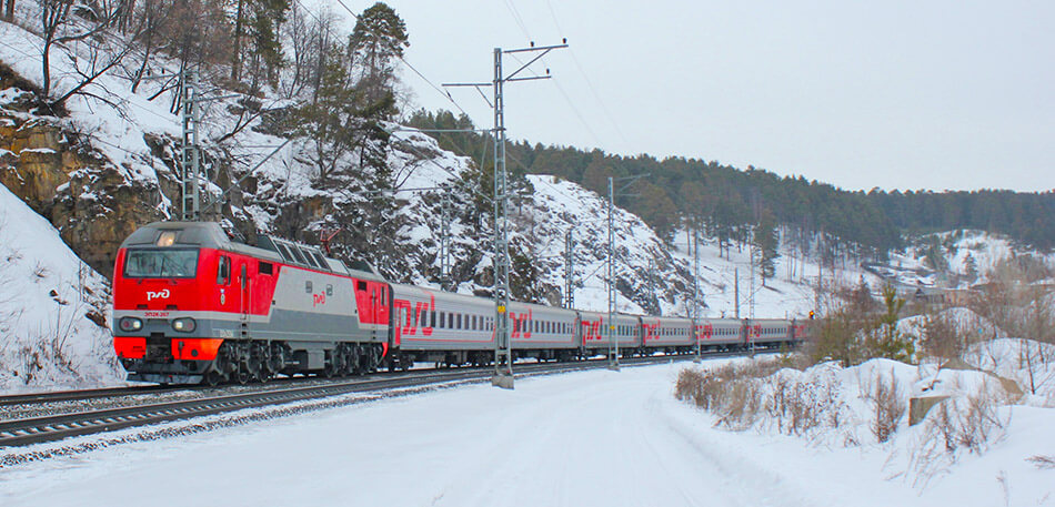 Trans-Siberian train.