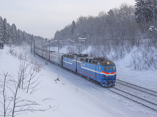 Trans-Siberian train.