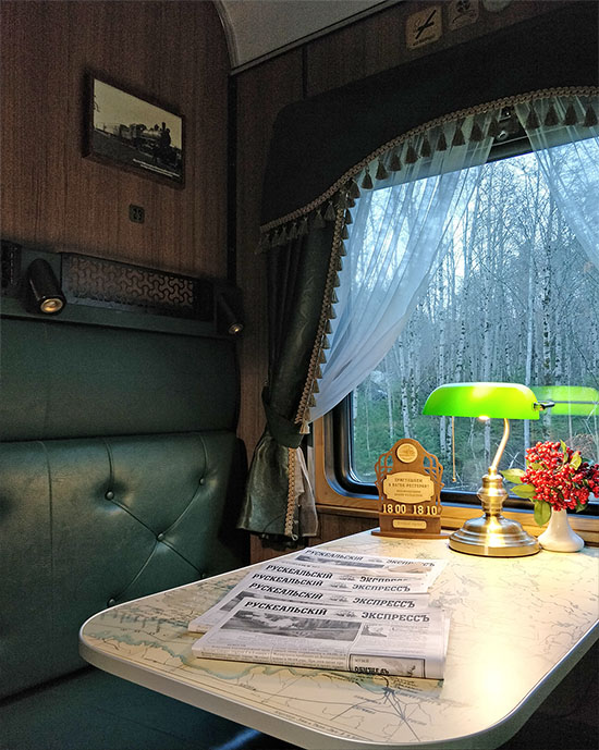 Historical Trans-Siberian train.