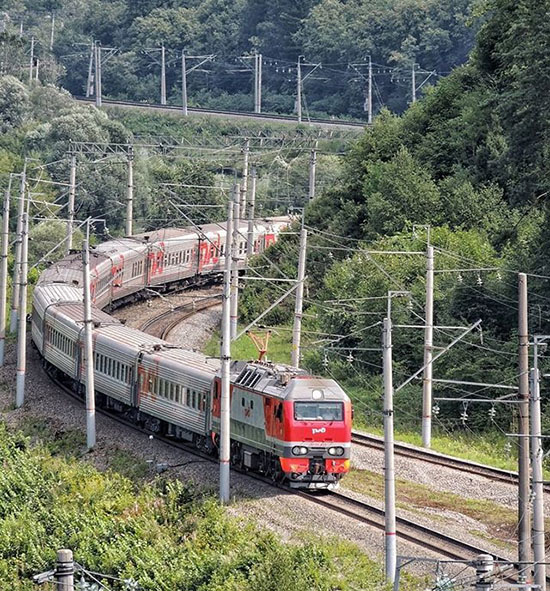 Trans-Siberian train.